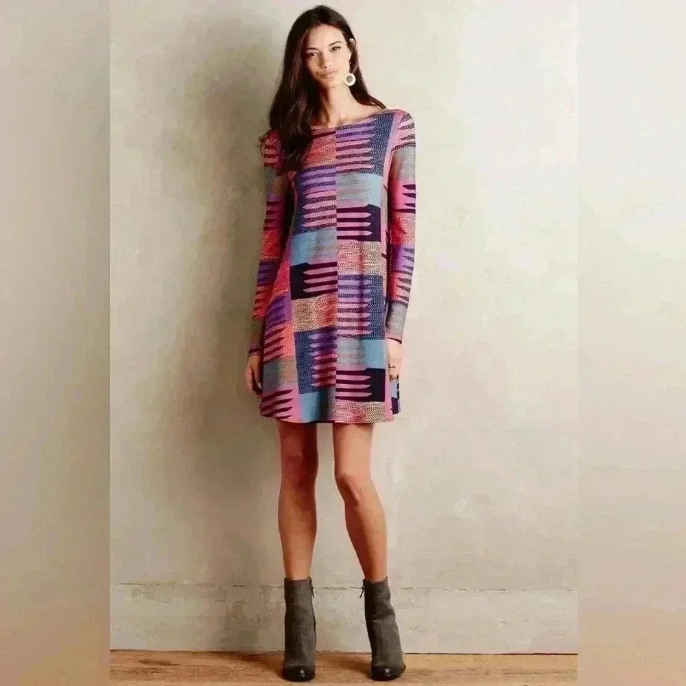 Mara Hoffman Scoop Back Swing Dress in Connector Pink
Long Sleeve Stretch XS